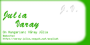 julia varay business card